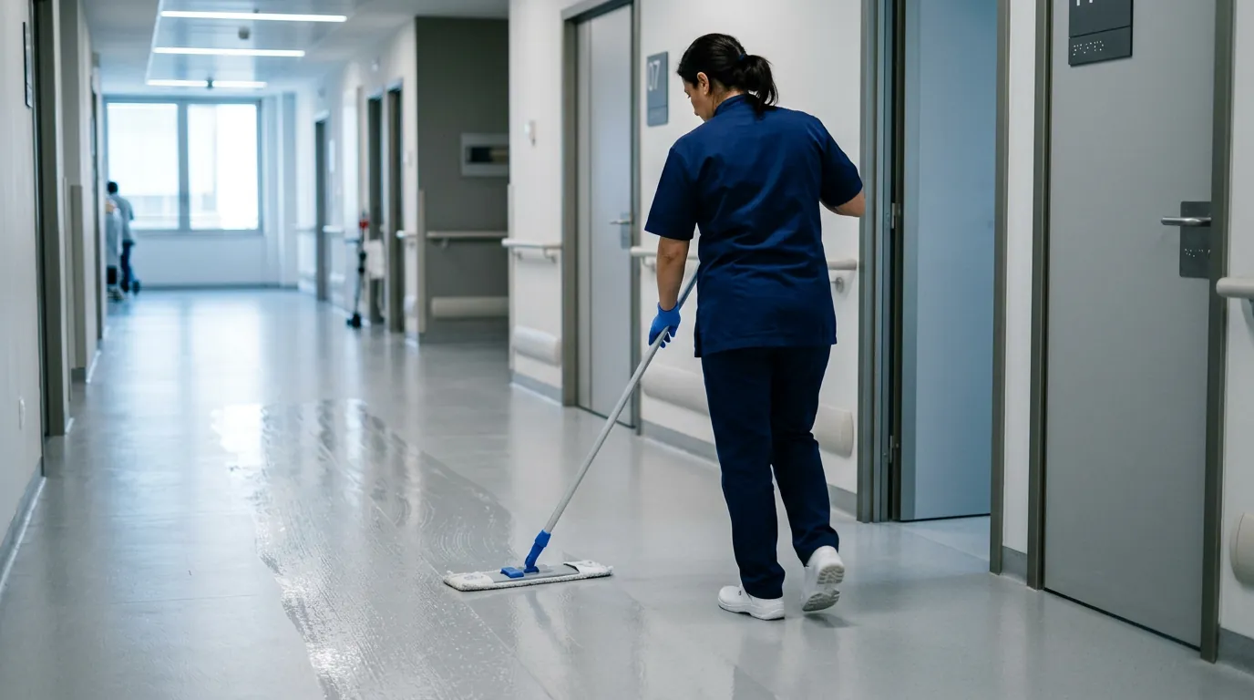 Disinfezione antibatterica per pavimenti di palestre, strutture sanitarie e scuole a Napoli - Pulizia e sanificazione professionale - MGN Servizi